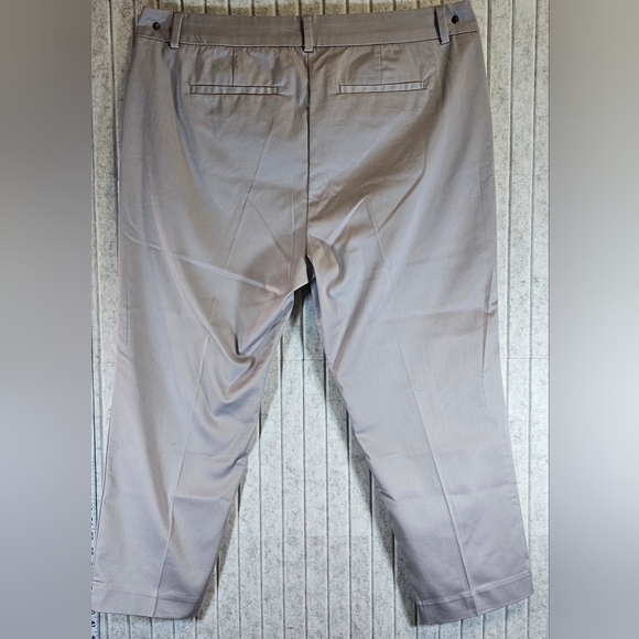 Liz Claiborne Emma Gray Pants Women’s 16W Straight Leg Stretch Cotton Blend - Picture 2 of 2